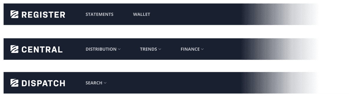 Previous navigation
menus
