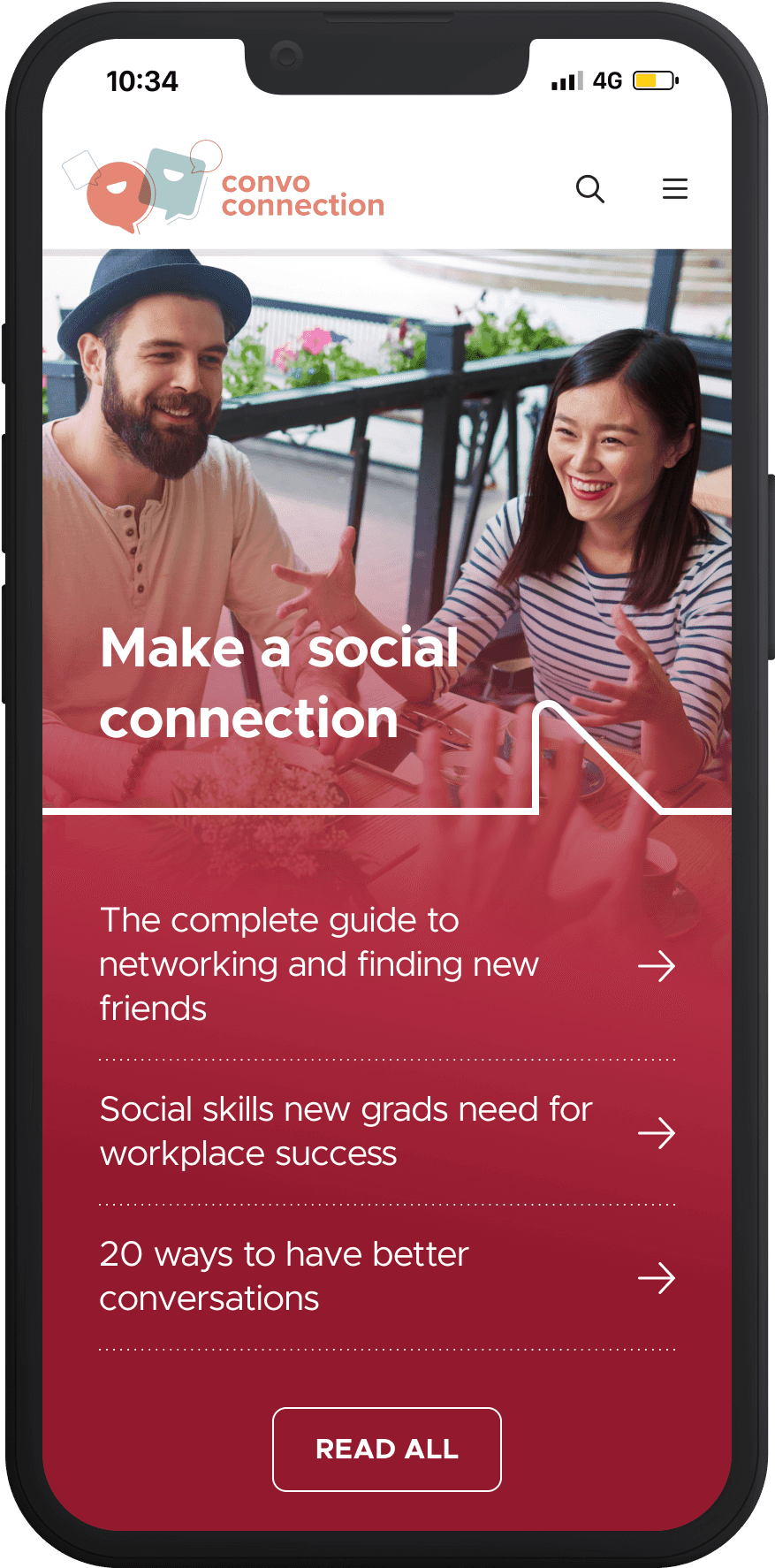 Mobile social connections posts list Mobile social connections posts list